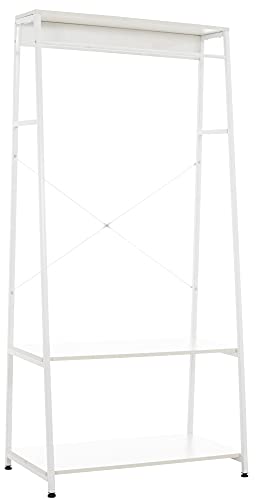 CLP Kleiderständer Luton Mit Metallgestell Und DREI Ablageflächen I Dekoratives Regal I Garderobe I Standregal, Farbe:weiß CLP Kleiderständer Luton Mit Metallgestell Und DREI Ablageflächen I Dekoratives Regal I Garderobe I Standregal, Farbe:weiß von CLP