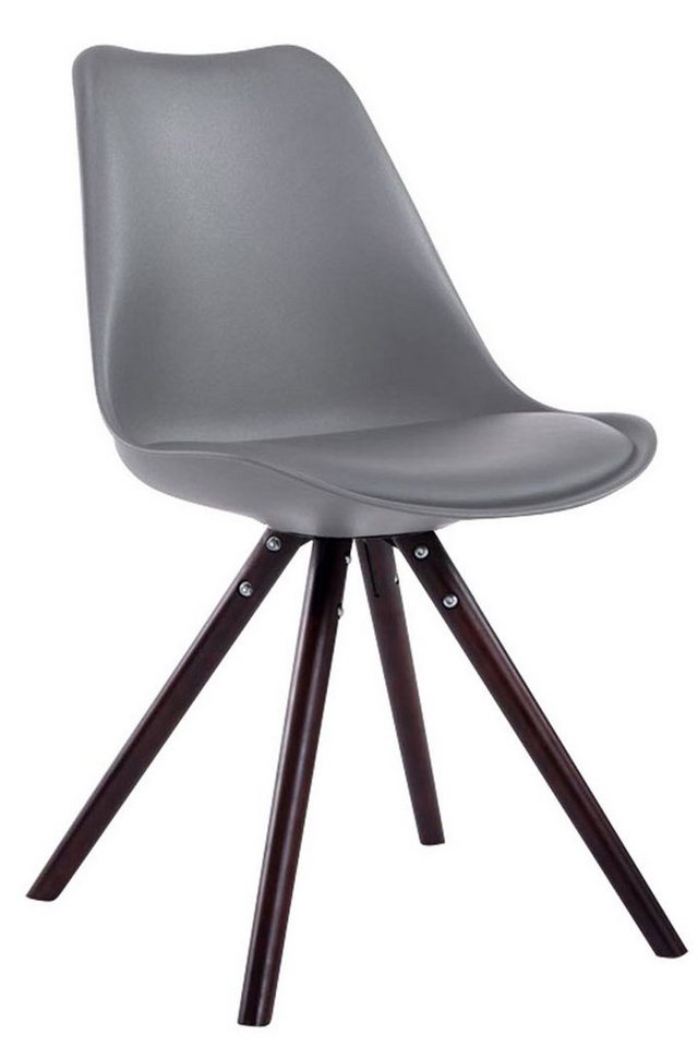 CLP Küchenstuhl Toulouse Kunstleder Rund, mit runden Holzbeinen CLP Küchenstuhl Toulouse Kunstleder Rund, mit runden Holzbeinen von CLP