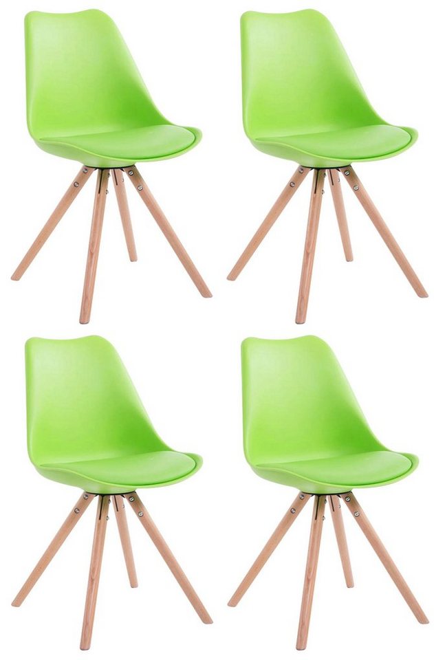 CLP Küchenstuhl Toulouse Rund (4er Set, 4 St), mit Kunstleder-Bezug von CLP