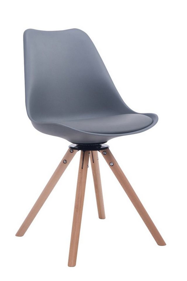 CLP Küchenstuhl Troyes Kunstleder Rund, drehbar, mit runden Holzbeinen CLP Küchenstuhl Troyes Kunstleder Rund, drehbar, mit runden Holzbeinen von CLP