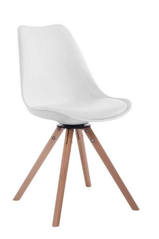 CLP Küchenstuhl Troyes Kunstleder Rund, drehbar, mit runden Holzbeinen CLP Küchenstuhl Troyes Kunstleder Rund, drehbar, mit runden Holzbeinen von CLP