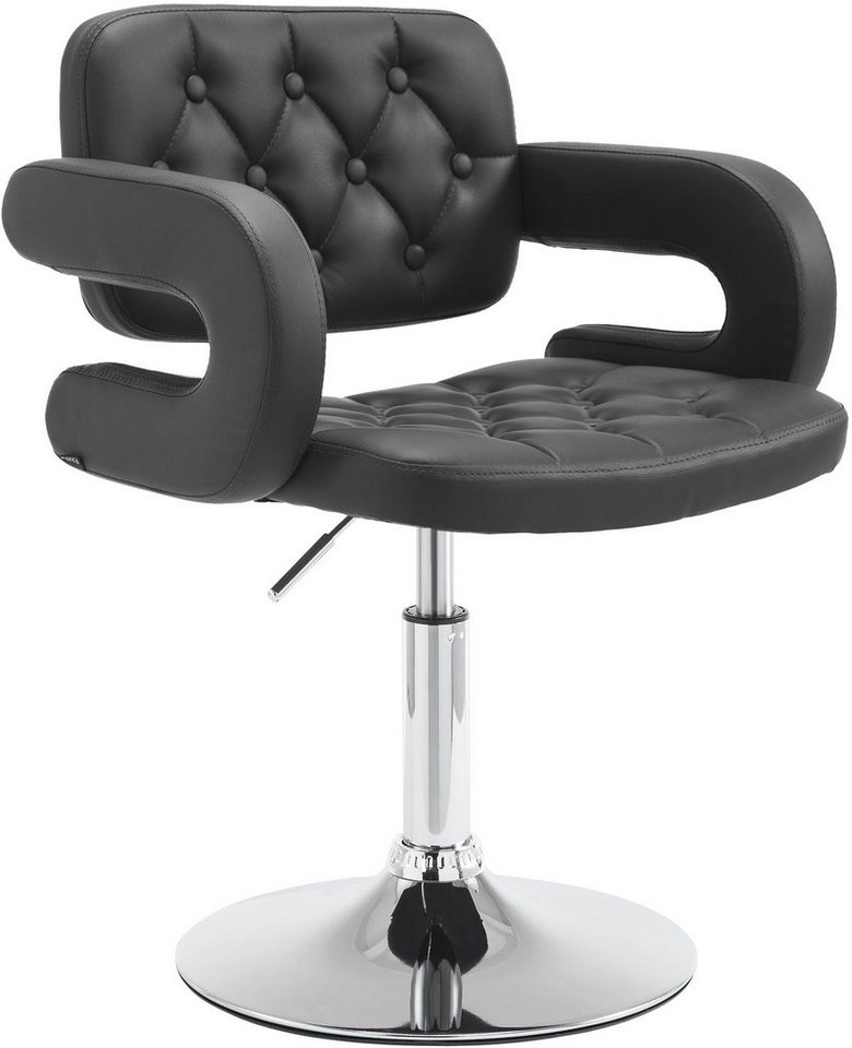 CLP Loungesessel Dublin, Kunstleder-Bezug, drehbar, höhenverstellbar von CLP