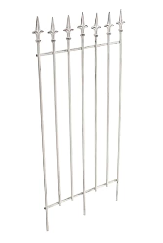 CLP Metall-Rankgitter Elisa I Größe: 100 x 50 cm, Stabstärke 0,7 cm I Rankhilfe für Kletterpflanzen I erhältlich, Farbe:antik-grün von CLP