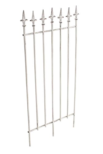 CLP Metall-Rankgitter Elisa I Größe: 100 x 50 cm, Stabstärke 0,7 cm I Rankhilfe für Kletterpflanzen I erhältlich, Farbe:antik weiß CLP Metall-Rankgitter Elisa I Größe: 100 x 50 cm, Stabstärke 0,7 cm I Rankhilfe für Kletterpflanzen I erhältlich, Farbe:antik weiß von CLP