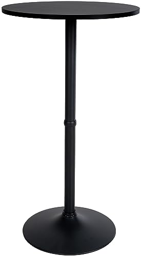 CLP Stehtisch Rund I Tischplatte Ø 60 cm | Stabiles Metallgestell, Farbe:schwarz/schwarz CLP Stehtisch Rund I Tischplatte Ø 60 cm | Stabiles Metallgestell, Farbe:schwarz/schwarz von CLP