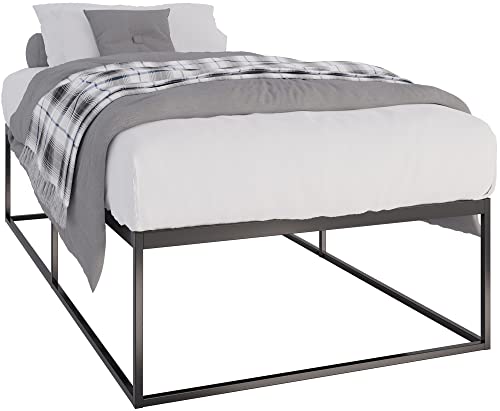 CLP Metallbett Scala Mit Lattenrost I Modernes Bett Mit Stabilem Gestell, Farbe:schwarz, Größe:200x100x46 cm von CLP