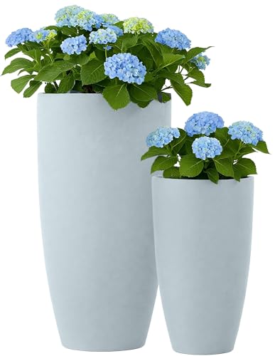CLP Pflanzkübel groß, 2er Set für außen und innen, Outdoor XXL Blumenkübel rund, wetterbeständig frostsicher in Steinoptik, Winterfest, Farbe:grau CLP Pflanzkübel groß, 2er Set für außen und innen, Outdoor XXL Blumenkübel rund, wetterbeständig frostsicher in Steinoptik, Winterfest, Farbe:grau von CLP