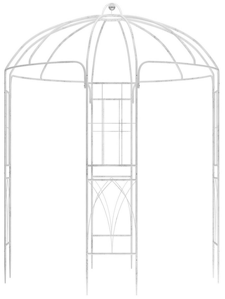 CLP Rosenbogen Pavillon Keira, wetterfester Gartenpavillon, Metall-Rosenbogen von CLP