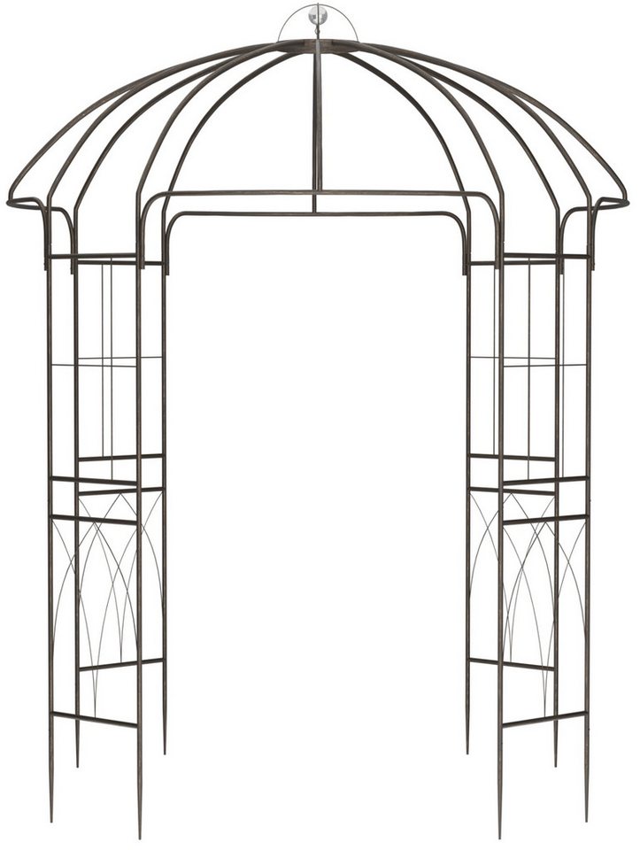 CLP Rosenbogen Pavillon Keira, wetterfester Gartenpavillon, Metall-Rosenbogen von CLP