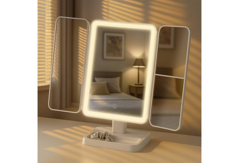 CLP Schminkspiegel Otley, LED, Vergrößerung 1X/2X/3X, USB-C-Kabel CLP Schminkspiegel Otley, LED, Vergrößerung 1X/2X/3X, USB-C-Kabel von CLP