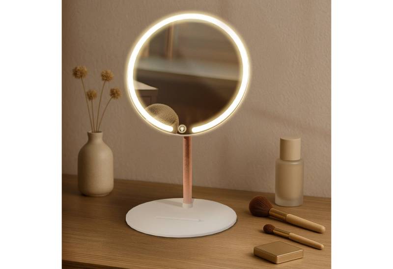 CLP Schminkspiegel Streep, LED, dimmbar, 3 Licht-Modi, USB-C-Kabel von CLP