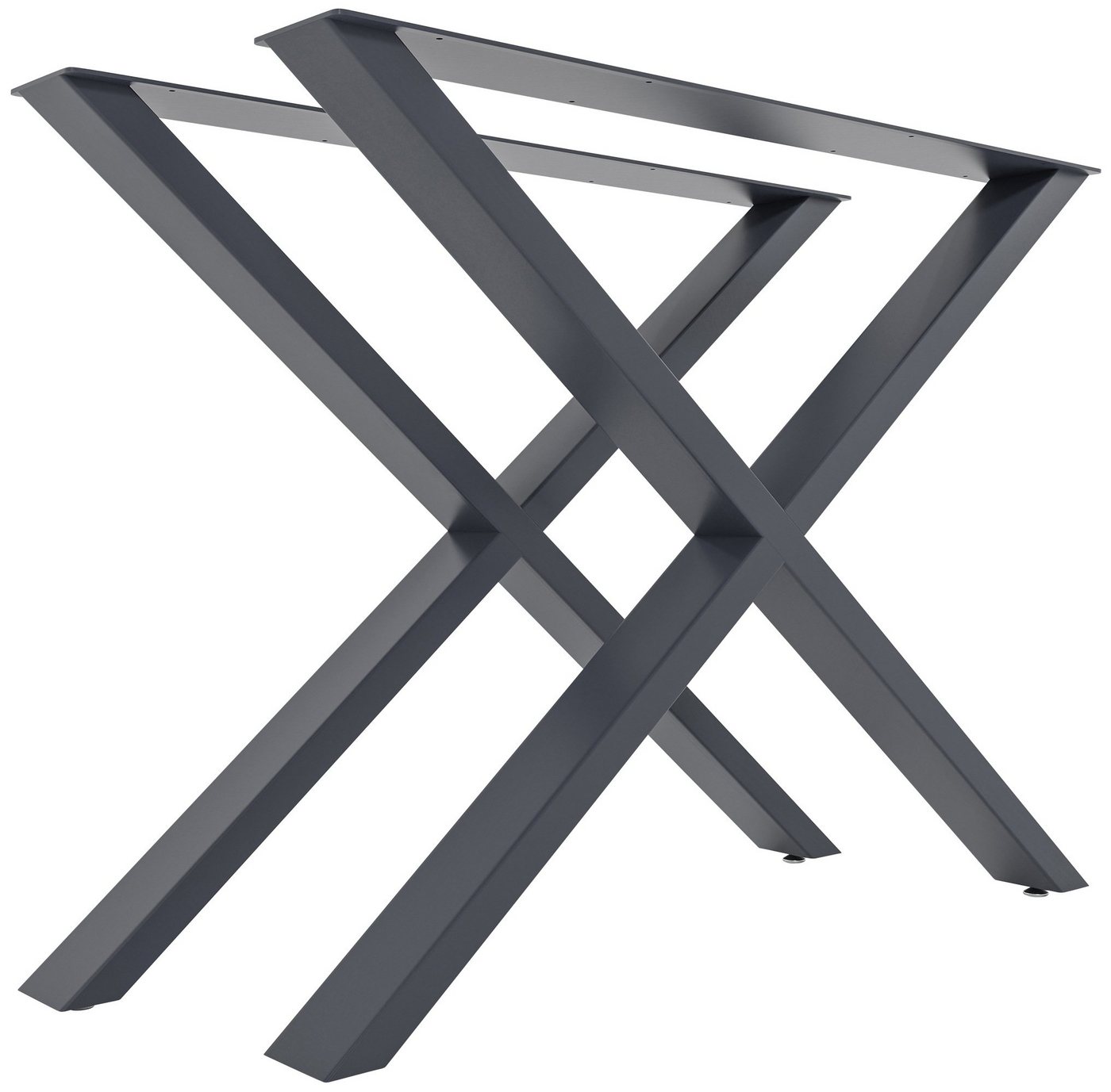CLP Schreibtisch Tischbeine Swift, Vierkantprofil, Metall, DIY von CLP
