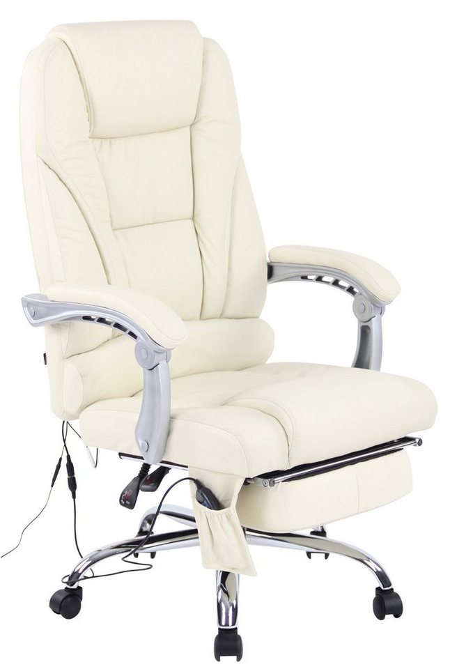 CLP Schreibtischstuhl Pacific Echtleder, Massagefunktion, Fußablage CLP Schreibtischstuhl Pacific Echtleder, Massagefunktion, Fußablage von CLP
