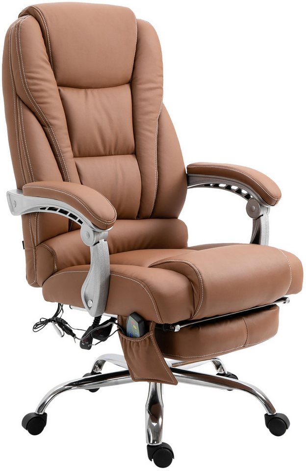 CLP Schreibtischstuhl Pacific V2 Kunstleder, Massagefunktion,drehbar von CLP