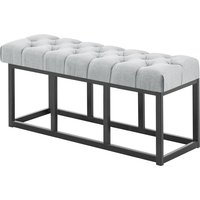 CLP - Sitzbank Amun Stoff Schwarz grau 100 cm von CLP