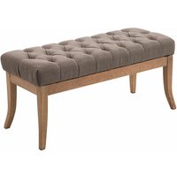 Sitzbank Ramses Stoff antik-hell taupe 100 cm von CLP
