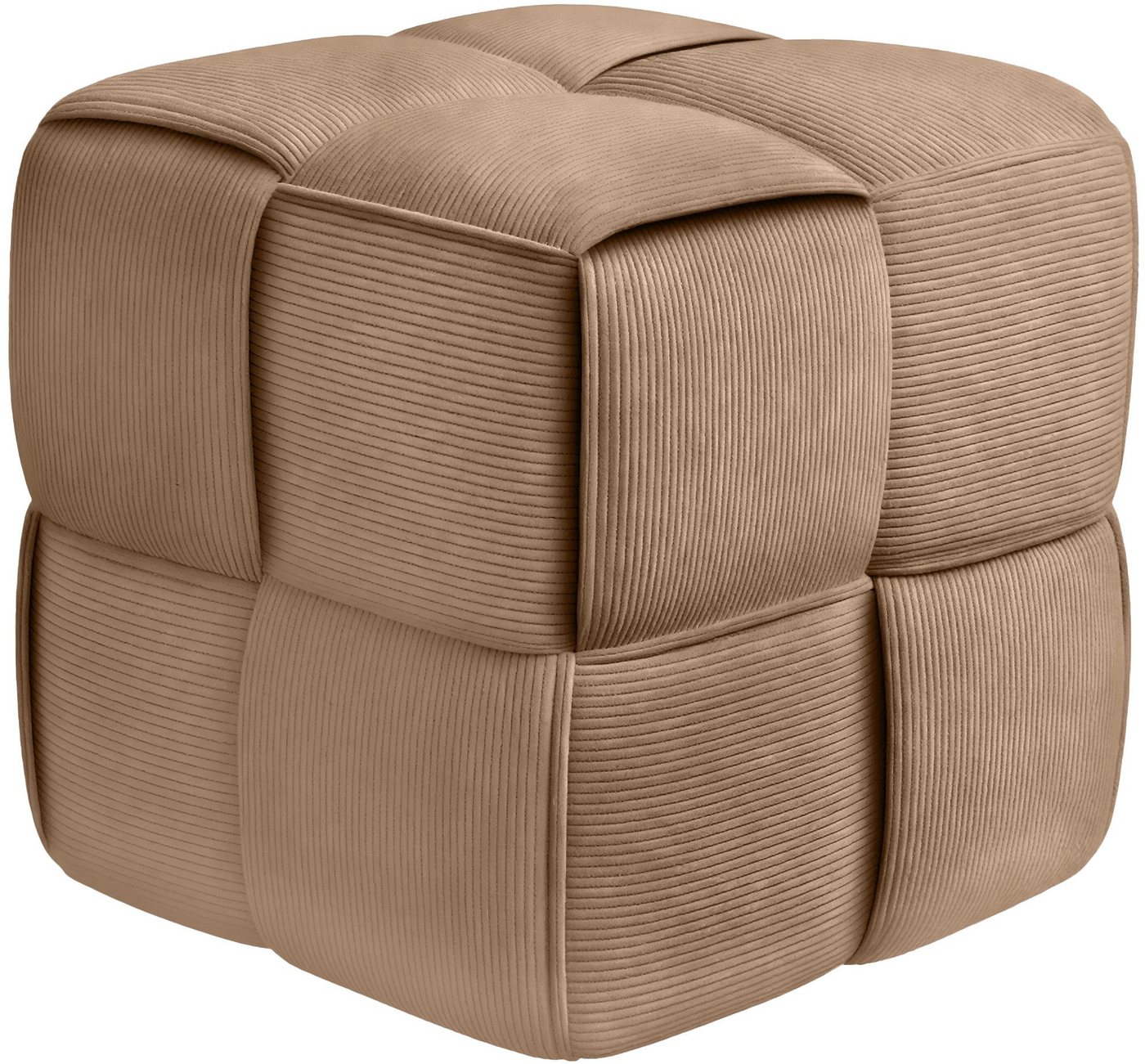 CLP Sitzhocker Sitzhocker Cordstoff Forinta, quadratisch gepolstert, bequem und stabil CLP Sitzhocker Sitzhocker Cordstoff Forinta, quadratisch gepolstert, bequem und stabil von CLP