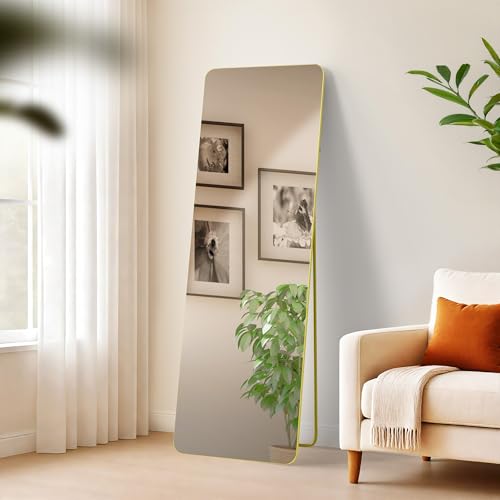 CLP Spiegel groß Gurnee, Standspiegel und Wandspiegel in einem, Ganzkörperspiegel Metallrahmen in Mehreren Größen und Farben, Farbe:Gold Glanz, Größe:150x50 cm CLP Spiegel groß Gurnee, Standspiegel und Wandspiegel in einem, Ganzkörperspiegel Metallrahmen in Mehreren Größen und Farben, Farbe:Gold Glanz, Größe:150x50 cm von CLP