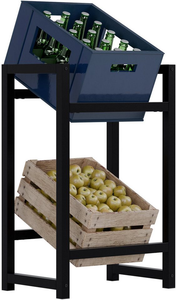 CLP Standregal Stack, 1er, Getränkekistenständer aus stabilem Metall CLP Standregal Stack, 1er, Getränkekistenständer aus stabilem Metall von CLP