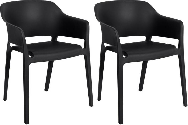 CLP Stapelstuhl 2er Set Stapelstühle Puebla (2er Set), wetterbeständig von CLP
