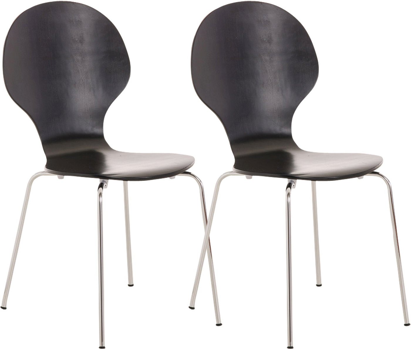 CLP Stapelstuhl 2x Stapelstuhl DIEGO ergonomisch CLP Stapelstuhl 2x Stapelstuhl DIEGO ergonomisch von CLP