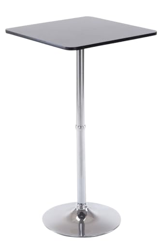 CLP Stehtisch Quadratisch I Eckige Tischplatte 60 X 60 cm | Stabiles Metallgestell, Farbe:schwarz CLP Stehtisch Quadratisch I Eckige Tischplatte 60 X 60 cm | Stabiles Metallgestell, Farbe:schwarz von CLP