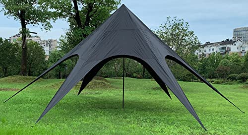 CLP Sternzelt 10 Meter I Event-Zelt Mit 10 Meter Durchmesser I Gartenzelt In Vielen Farben | Überdachte Zeltfläche, Farbe:schwarz von CLP