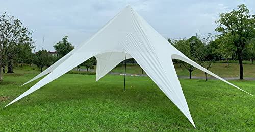 CLP Sternzelt 10 Meter I Event-Zelt Mit 10 Meter Durchmesser I Gartenzelt In Vielen Farben | Überdachte Zeltfläche, Farbe:weiß von CLP