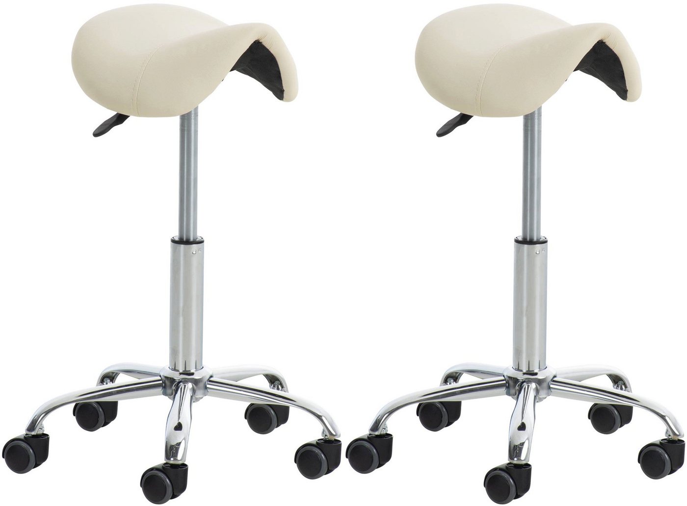 CLP Stuhl 2er Set Arbeitshocker Reno Kunstleder von CLP