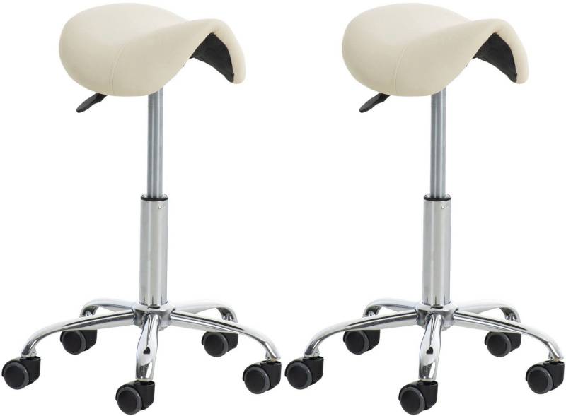 CLP Stuhl 2er Set Arbeitshocker Reno Kunstleder von CLP