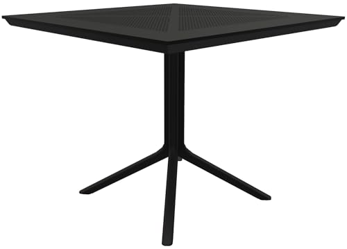 CLP Tisch Lenval 80 x 80 cm | Wetterfester Gartentisch mit UV-beständiger Oberfläche | Eckiger Balkontisch aus Polypropylen, Farbe:schwarz CLP Tisch Lenval 80 x 80 cm | Wetterfester Gartentisch mit UV-beständiger Oberfläche | Eckiger Balkontisch aus Polypropylen, Farbe:schwarz von CLP