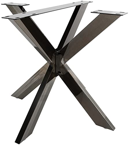 CLP Tischbeine Biloxi I Tischkufen Aus Vierkantprofilen I Höhe 71 cm I Sternförmiges Tischgestell, Farbe:Industrial schwarz, Größe:S CLP Tischbeine Biloxi I Tischkufen Aus Vierkantprofilen I Höhe 71 cm I Sternförmiges Tischgestell, Farbe:Industrial schwarz, Größe:S von CLP