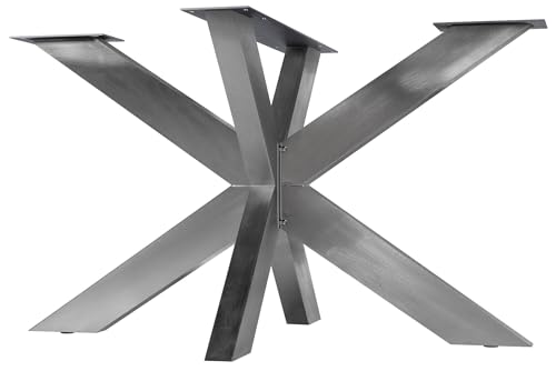 CLP Tischbeine Duncan I Tischgestell für DIY-Projekte I Tischkufen aus Edelstahl in Sternform I Vierkantprofile, Farbe:Edelstahl, Größe:120x68x71 cm CLP Tischbeine Duncan I Tischgestell für DIY-Projekte I Tischkufen aus Edelstahl in Sternform I Vierkantprofile, Farbe:Edelstahl, Größe:120x68x71 cm von CLP