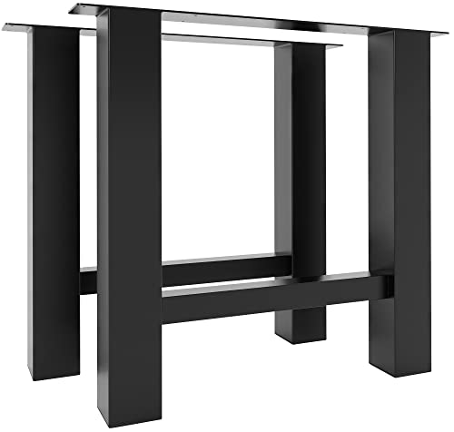 CLP Tischbeine Harry I Pulverbeschichteter Tischfuß Schwarz I Do IT Yourself Tischkufen, Farbe:schwarz CLP Tischbeine Harry I Pulverbeschichteter Tischfuß Schwarz I Do IT Yourself Tischkufen, Farbe:schwarz von CLP