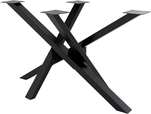 CLP Tischbeine Jimmy I Tischkufen Aus Vierkantprofilen I Höhe 72 cm I Sternförmiges Tischgestell, Farbe:Industrial schwarz, Größe:120x60x72 cm CLP Tischbeine Jimmy I Tischkufen Aus Vierkantprofilen I Höhe 72 cm I Sternförmiges Tischgestell, Farbe:Industrial schwarz, Größe:120x60x72 cm von CLP
