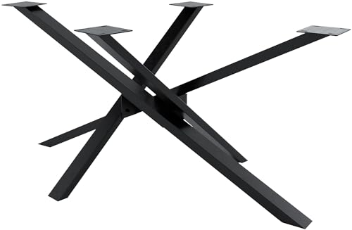 CLP Tischbeine Jimmy I Tischkufen Aus Vierkantprofilen I Höhe 72 cm I Sternförmiges Tischgestell, Farbe:Industrial schwarz, Größe:160x80x72 cm CLP Tischbeine Jimmy I Tischkufen Aus Vierkantprofilen I Höhe 72 cm I Sternförmiges Tischgestell, Farbe:Industrial schwarz, Größe:160x80x72 cm von CLP