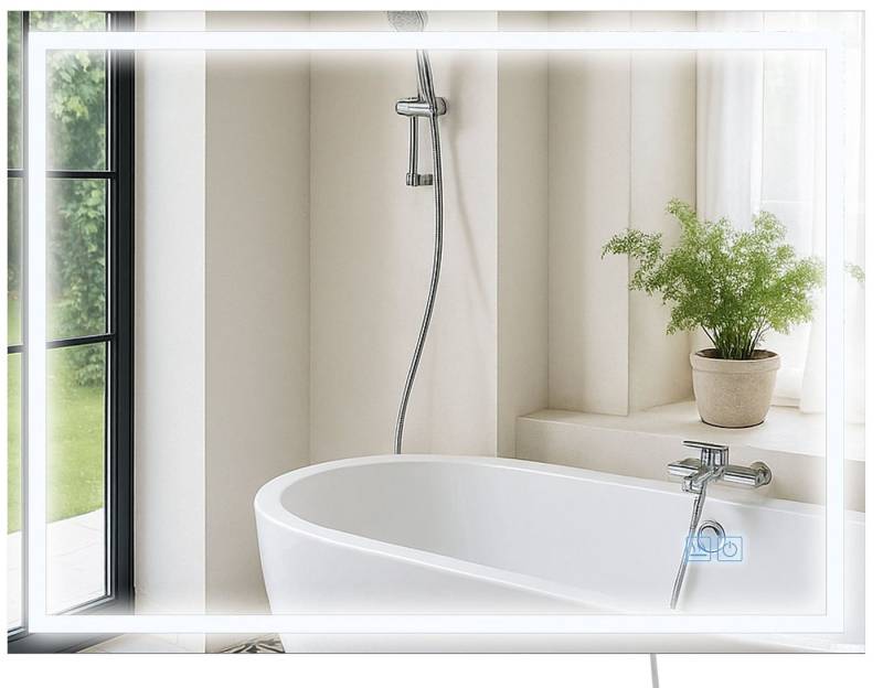 CLP Wandspiegel Jaffrey, Anti-Beschlag, LED-Licht, dimmbar, 3 Modi, IP44 CLP Wandspiegel Jaffrey, Anti-Beschlag, LED-Licht, dimmbar, 3 Modi, IP44 von CLP