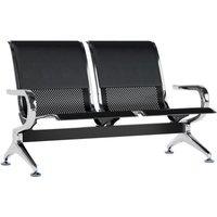CLP - Wartebank Airport Kunstleder schwarz/schwarz 2-Sitzer von CLP