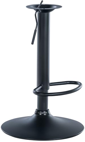 CLP XL-Gestell Für Barhocker I Verstärkte Barhockersäule I 8 X 8 Oder 10 X 10 cm Lochabstand I DIY Barhocker Bis 150 Kg, Farbe:schwarz, Größe:8 x 8 cm von CLP