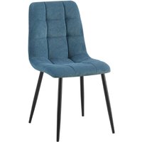 Esszimmerstuhl Antibes Cordbezug blau von CLP