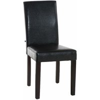 Esszimmerstuhl Ina Kunstleder braun dunkelbraun von CLP