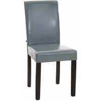 Esszimmerstuhl Ina Kunstleder grau dunkelbraun von CLP