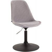 Esszimmerstuhl Maverick Samt grau schwarz von CLP