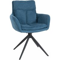 Esszimmerstuhl Vilas Stoff blau von CLP