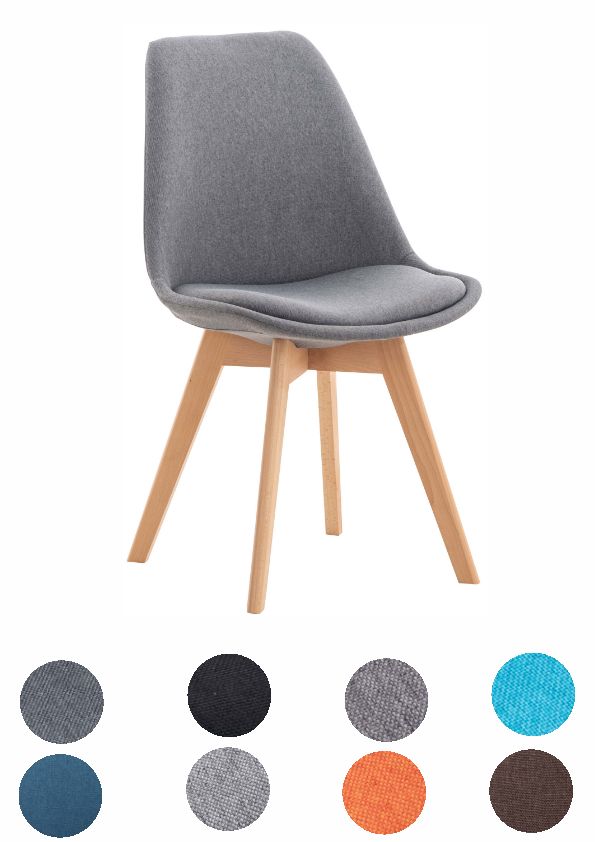 Esszimmerstuhl Wohnzimmerstuhl Stoff Besucherstuhl Küchenstuhl Bürostuhl Holz Esszimmerstuhl Wohnzimmerstuhl Stoff Besucherstuhl Küchenstuhl Bürostuhl Holz von CLP