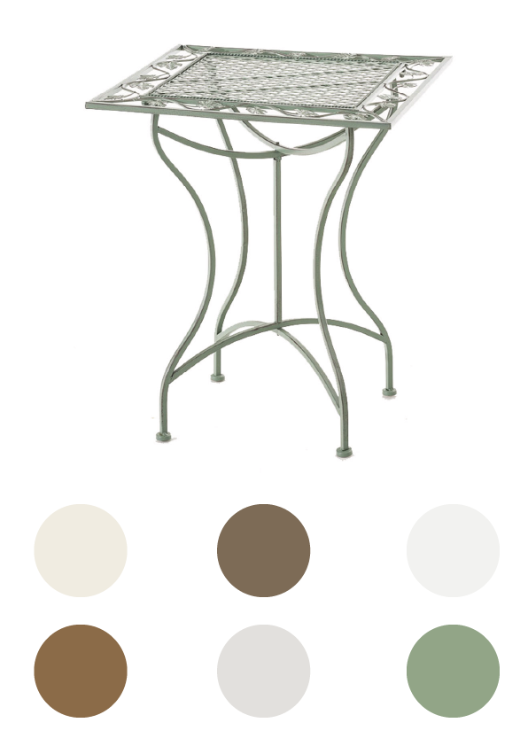 Outdoor-Tisch-Gartenmöbel Terasse Beistelltisch Balkon Nostalgie-versch. Farben von CLP
