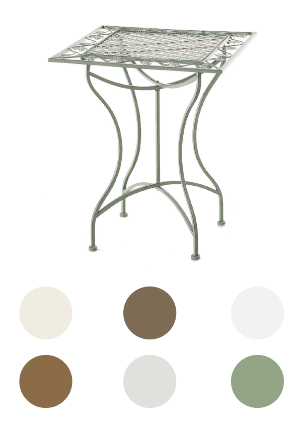 Outdoor-Tisch-Gartenmöbel Terrasse Beistelltisch Balkon Nostalgie-versch. Farben von CLP