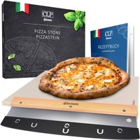 Pizzastein-Set Pizzastein+Schneider von CLP