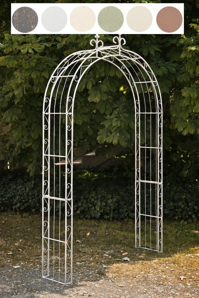 Rosenbogen -Rankhilfe Rosensäule Rankgitter Spalier Garten-versch. Farben von CLP
