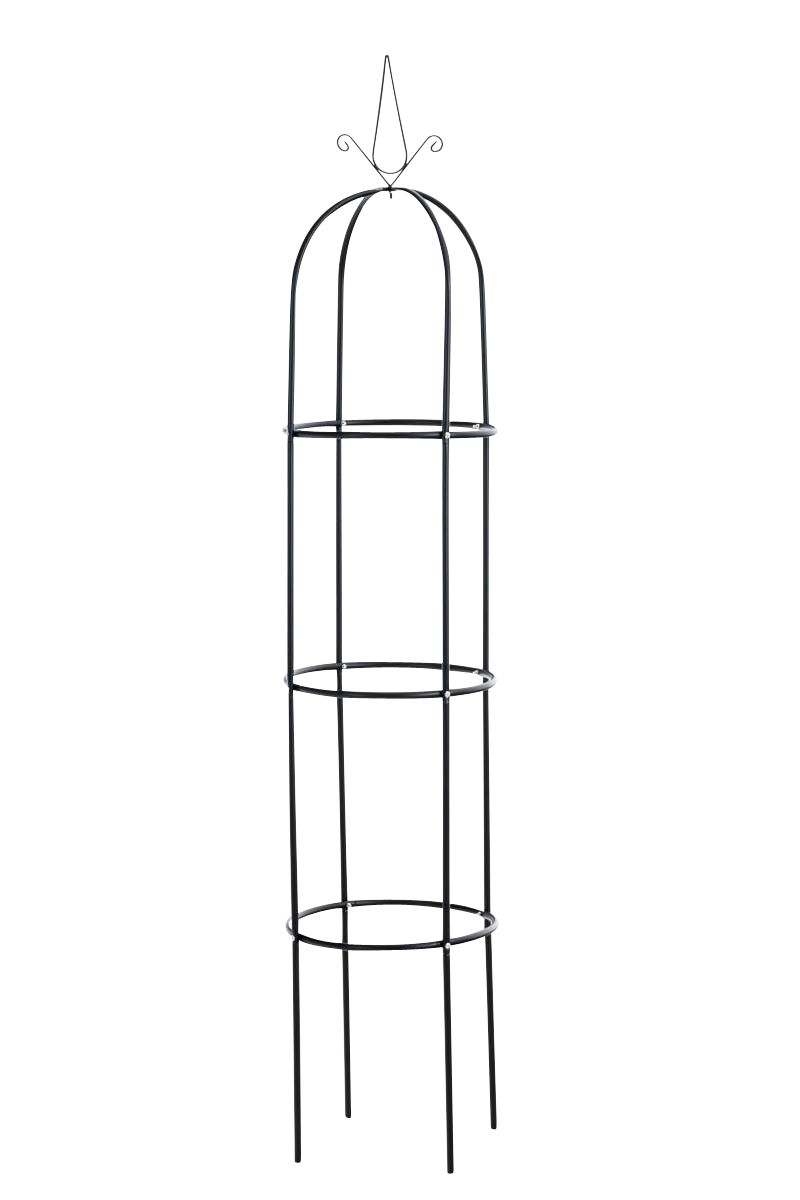 Rosensäule- Rankhilfe Rankgitter Rosenbogen Metall Spalier Garten-schwarz von CLP